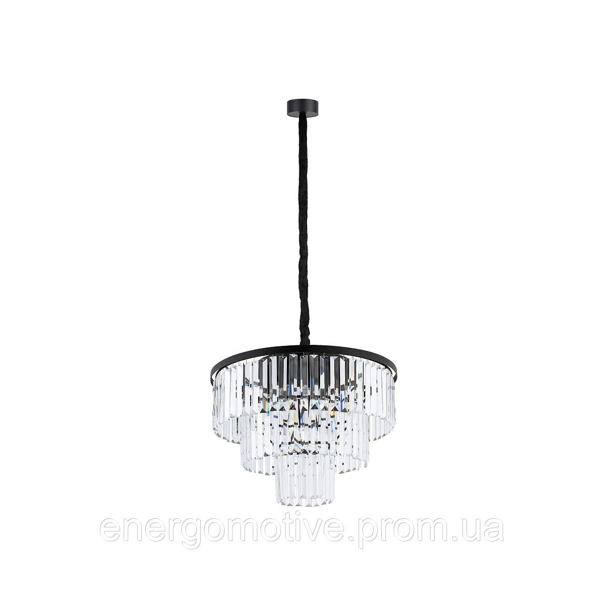 7616 Люстра Nowodvorski CRISTAL BLACK M ZWIS PL