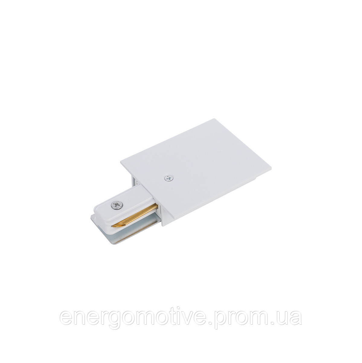 PROFILE RECESSED POWER END CAP WHITE