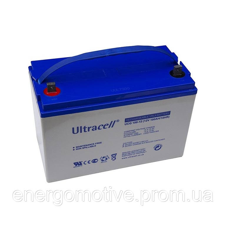 Акумулятор Ultracell UCG100-12 GEL 12V 100 Ah