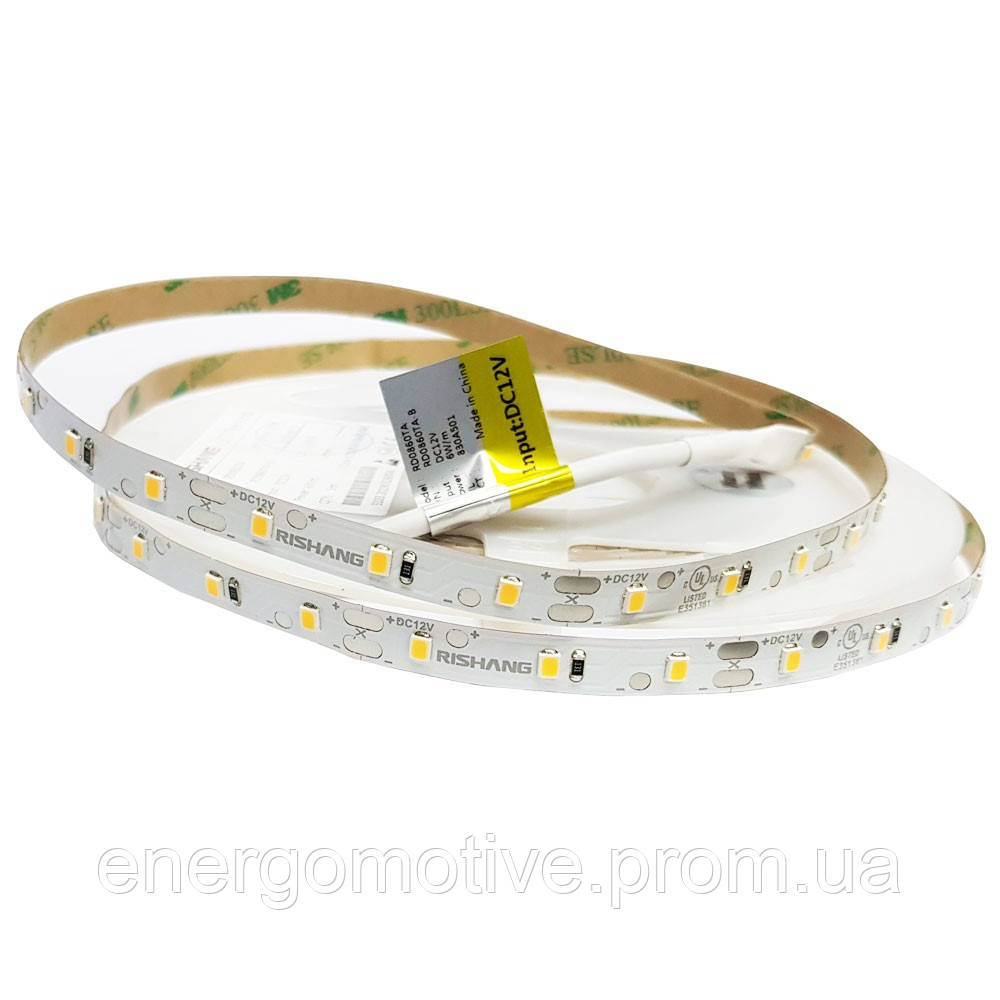 LED лента RISHANG 60-2835-12V-IP20 6W Red 5м (RD0860TA-B)