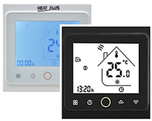 Терморегуляторы HEAT PLUS BHT-002W, белый/черный