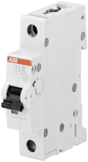 Автоматичний вимикач S201-C16 1Р 16А C 6kA ABB