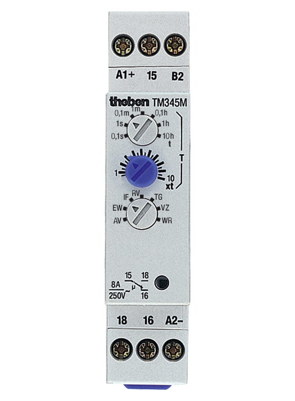 Реле выдежки времени TM 345 M, многофункциональное theben