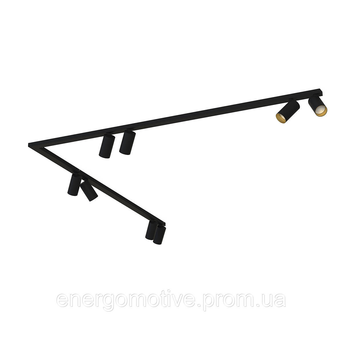 7700 Світильник Nowodvorski MONO CORNER VIII 2150 BLACK/GOLD PL