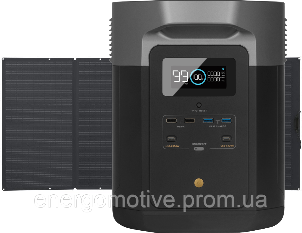 Комплект EcoFlow DELTA Max (2000) + 400W Solar Panel