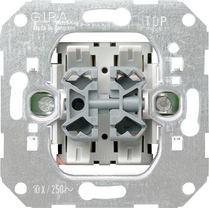 Механизм 2-клавишный выключатель кнопочный GIRA