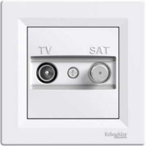 Телевізійна розетка TV-SAT індивідуальна (білий) Asfora