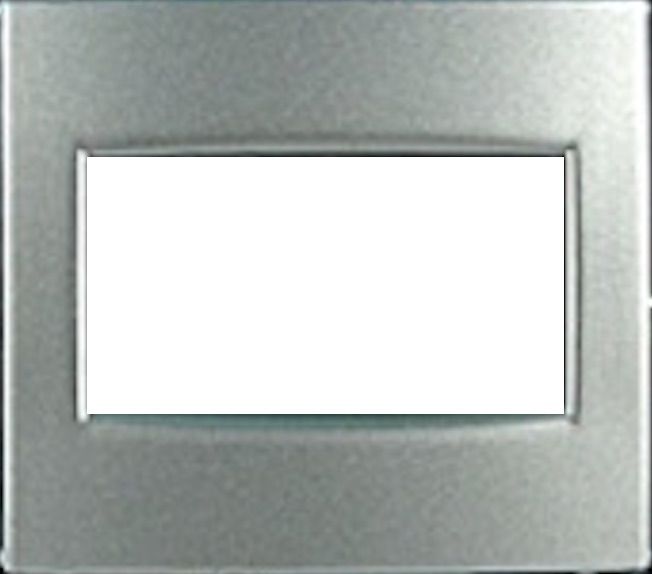 Лицевая панель розетки 1xRJ45, 2xRJ45 UTP алюминий Valena