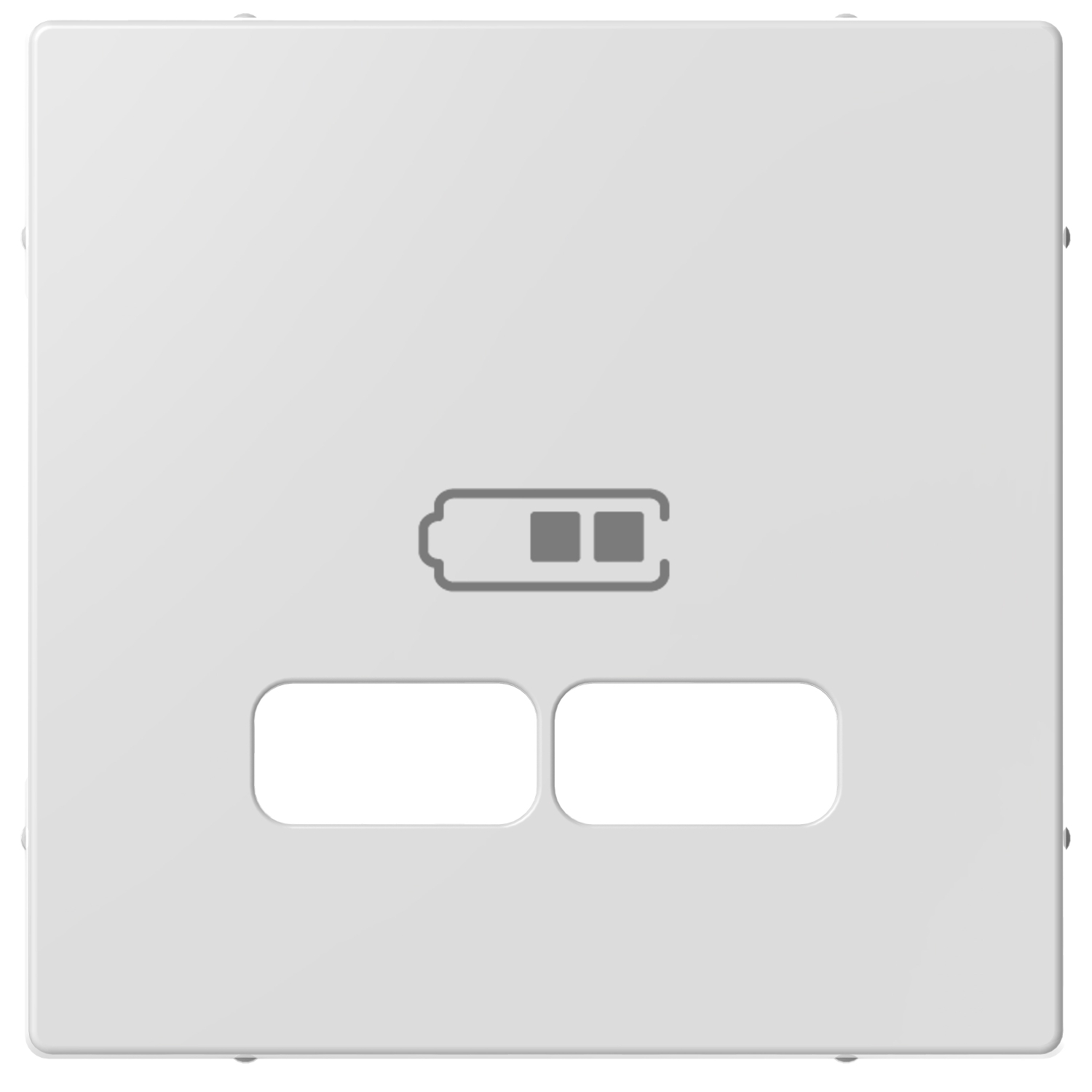 Лицьова панель заряджання USB активний білий System M