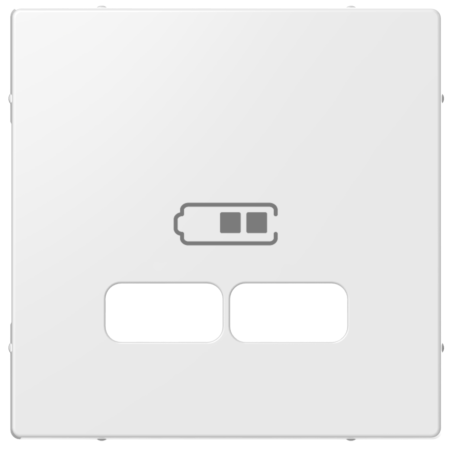 Лицьова панель заряджання USB білий System M
