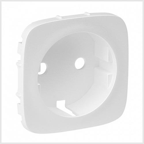 Лицьова панель розетки 2К+З Білий Valena Allure