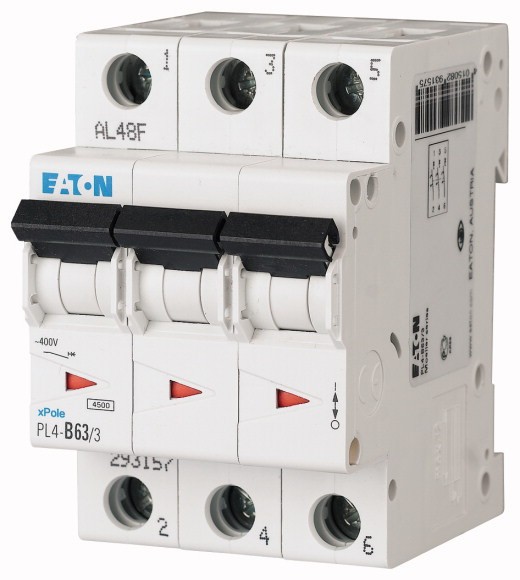 Автоматический выключатель PL4-C63/3 Eaton-Moeller
