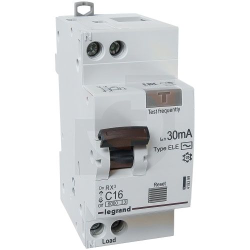 Диференціальний автомат RX3 1П+Н C 16A 30mA-AC RX3