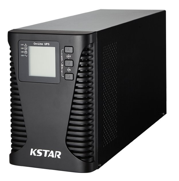 ДБЖ джерело безперебійного живлення UPS KSTAR 1000 ВА (900Вт) 2x9Ah вбудовані батареї Тип: On-line tower